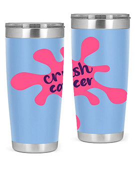 crush cancer Style 14#- breast cancer- Tumbler