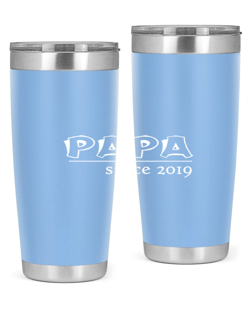 papa since 129#- grandpa - papa- Tumbler