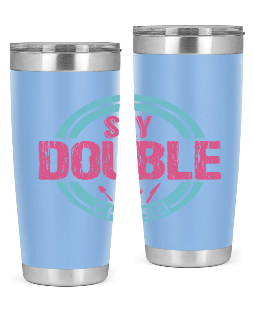 say double cheese 14#- bbq- Tumbler