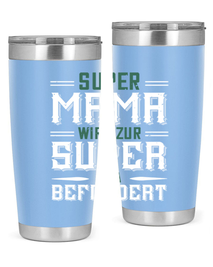 super mama wird zur 9#- grandpa - papa- Tumbler