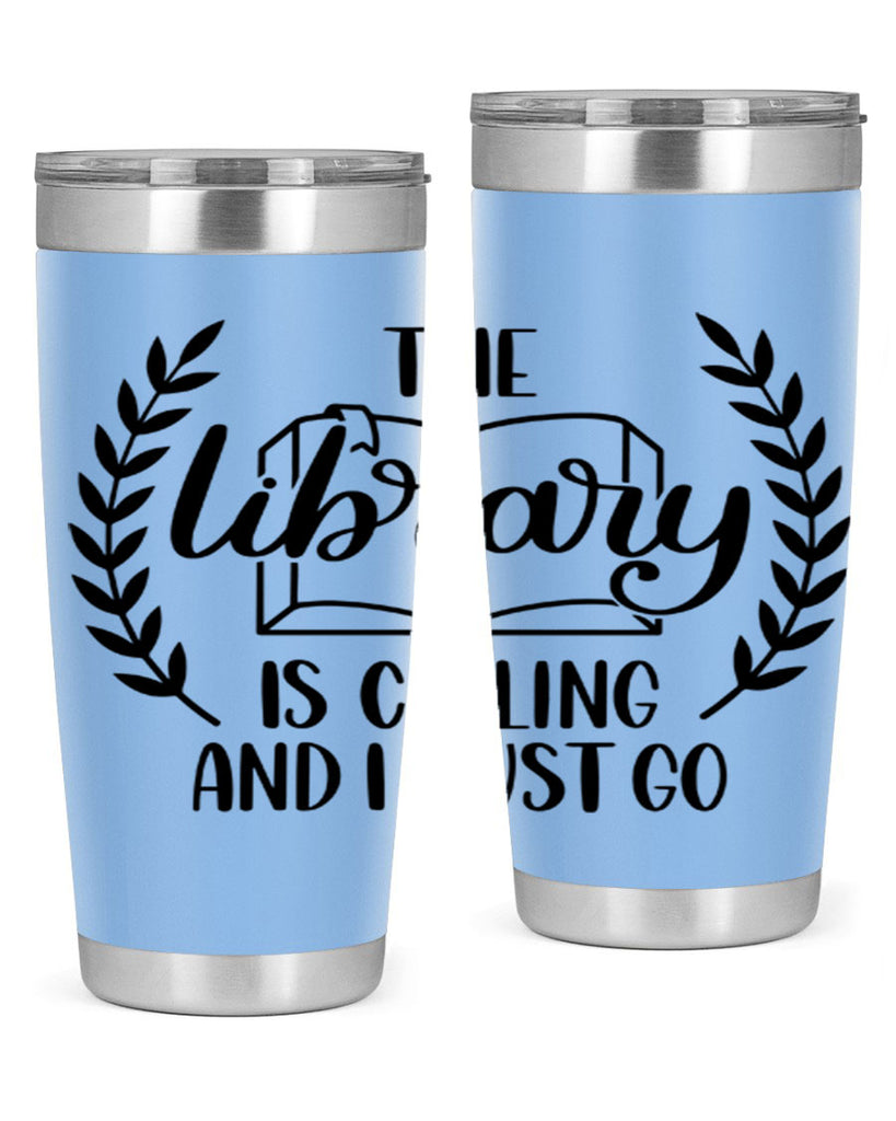 the library is calling and i must go 25#- reading- Tumbler