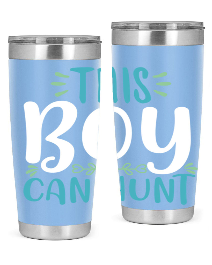 this boy can huntt 1#- easter- Tumbler