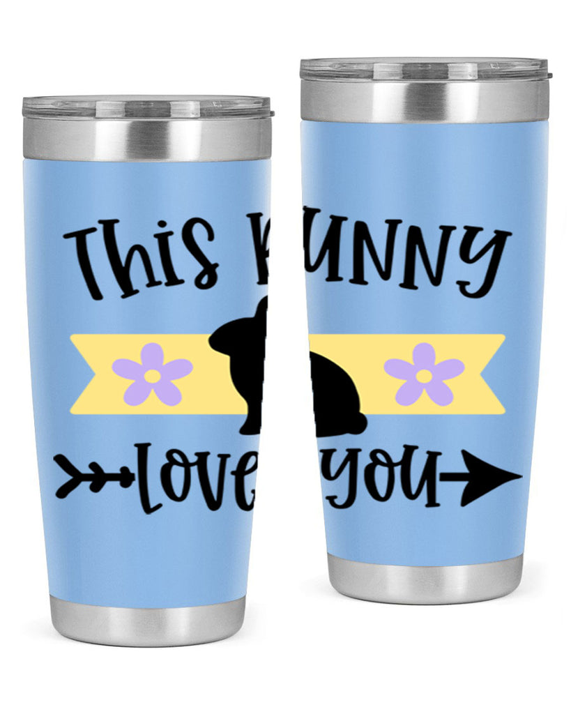 this bunny loves you 10#- easter- Tumbler