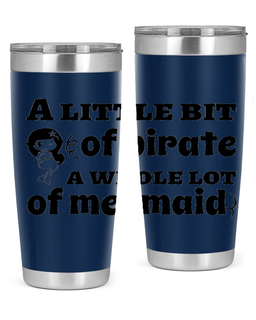 A little bit of pirate 10#- mermaid- Tumbler