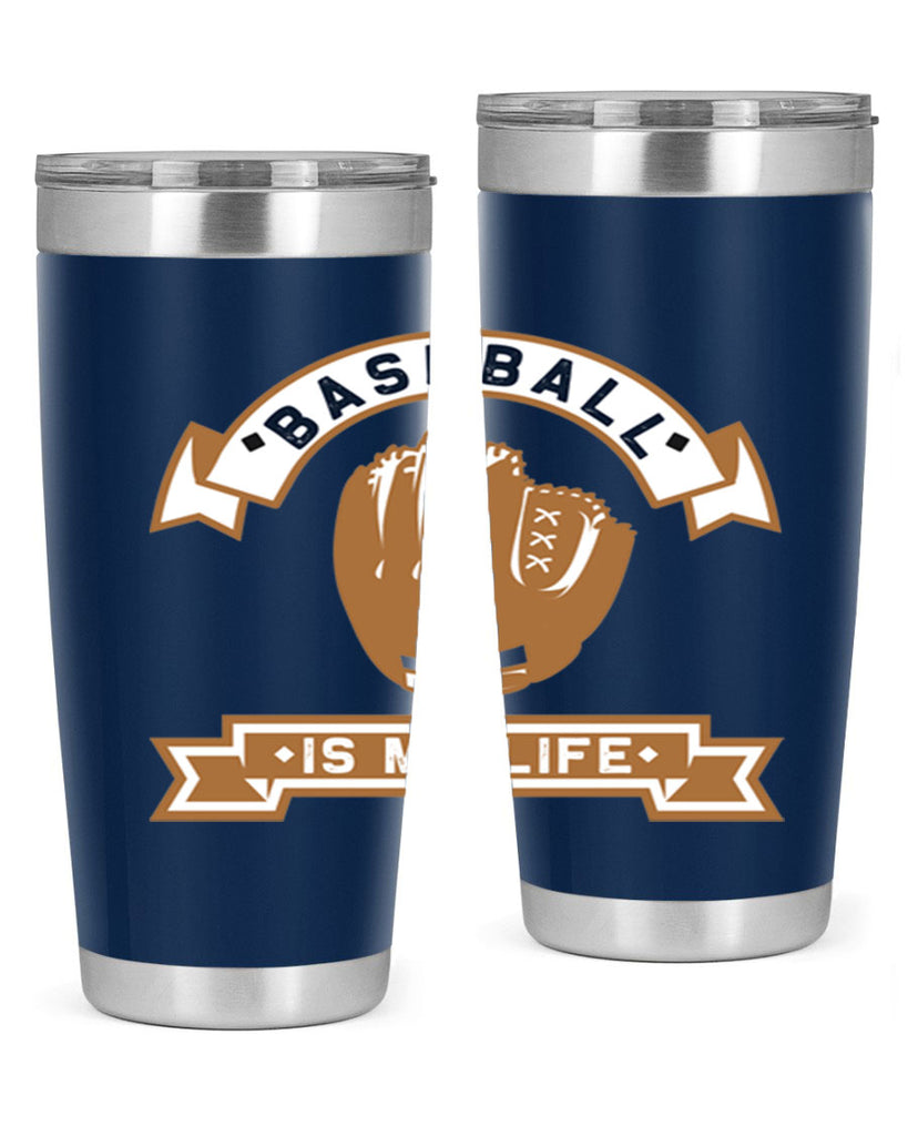 Baseball is 1445#- baseball- Tumbler