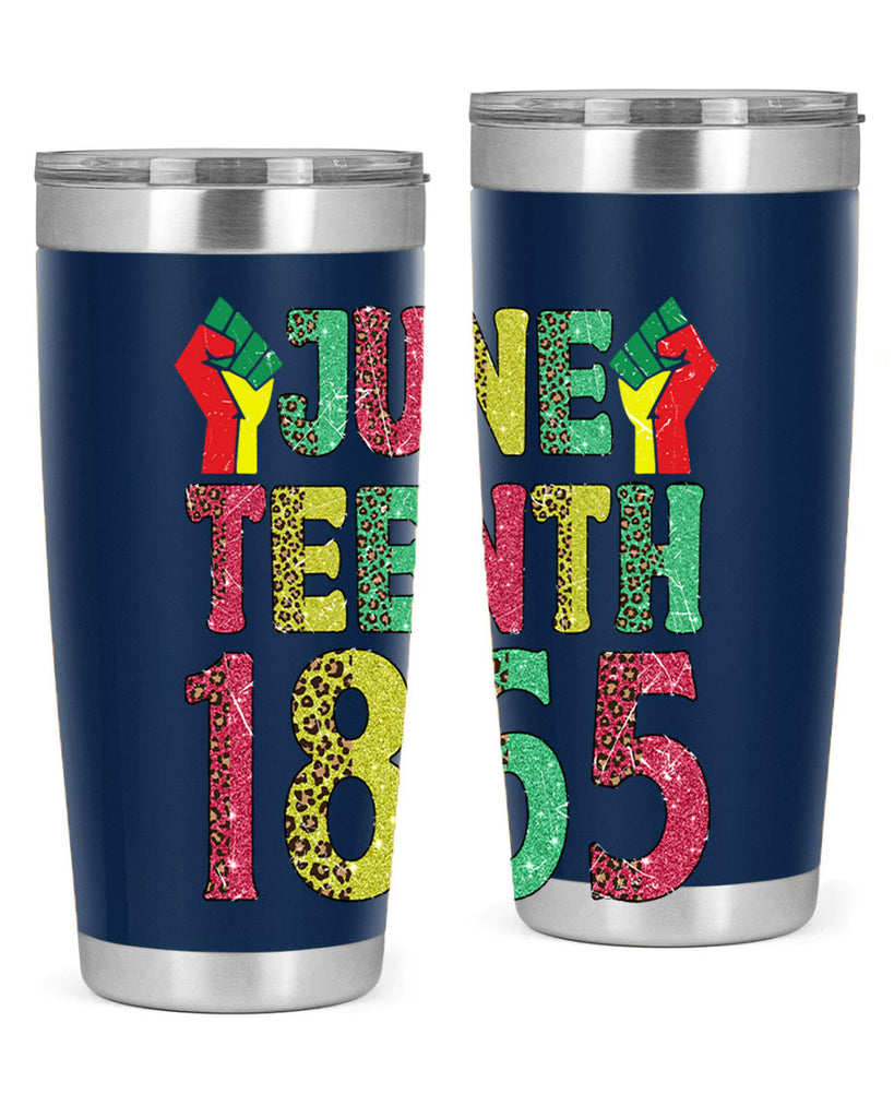 Fist Juneteenth Since 1865 Design Png 10#- Juneteenth- tumbler