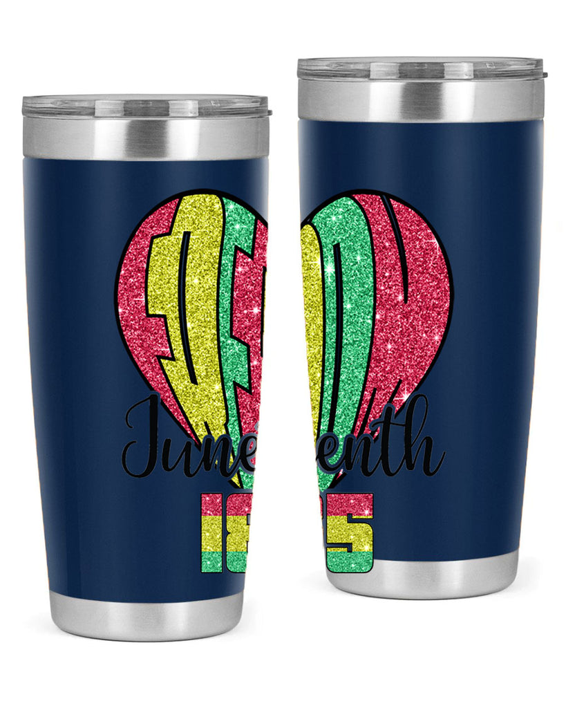 Juneteenth Since 1865 Heart 20#- Juneteenth- tumbler