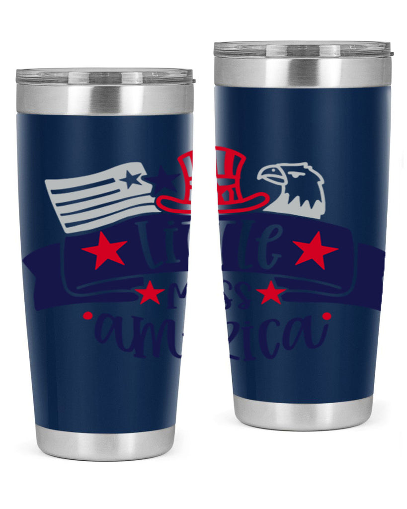Little Miss America Style 162#- Fourt Of July- Tumbler