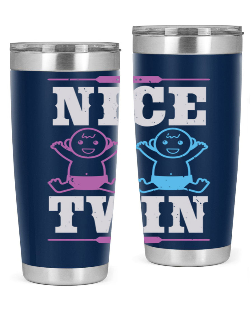 Nice Twin Style 26#- baby shower- tumbler