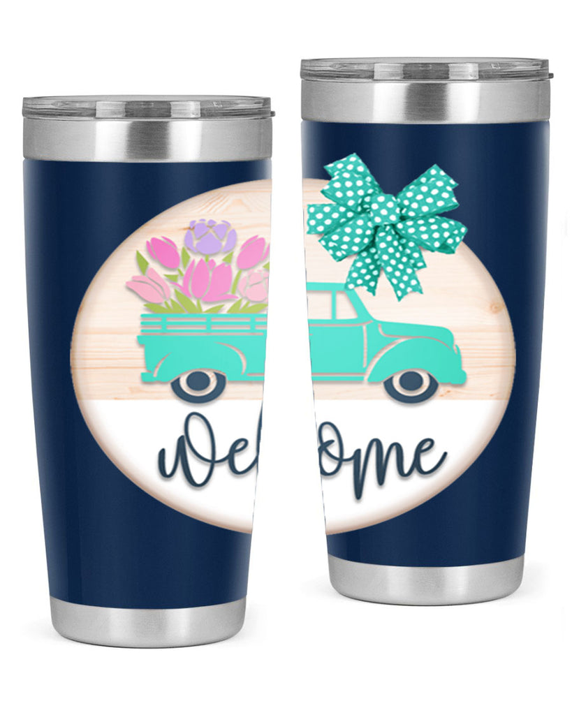 Welcome spring truck Mockup578#- spring- Tumbler