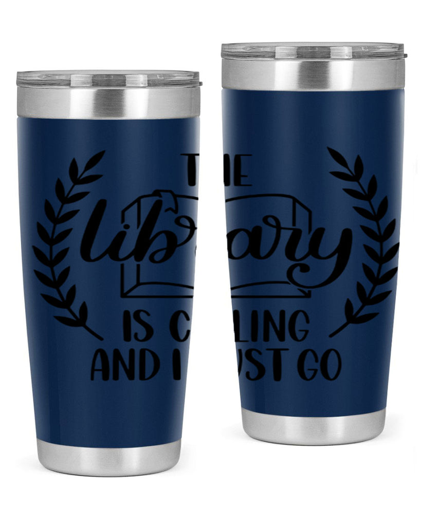 the library is calling and i must go 25#- reading- Tumbler