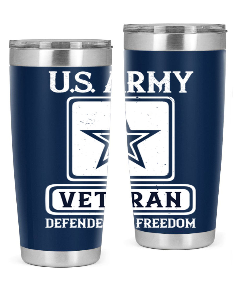 us army veteran defender of freedom 14#- Veterns Day- Tumbler