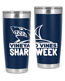 vineyard vines Shark Week Style 8#- shark  fish- Tumbler