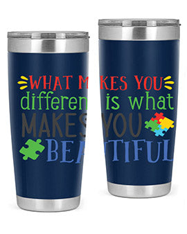 what makes you different is what makes you beautiful Style 3#- autism- Tumbler
