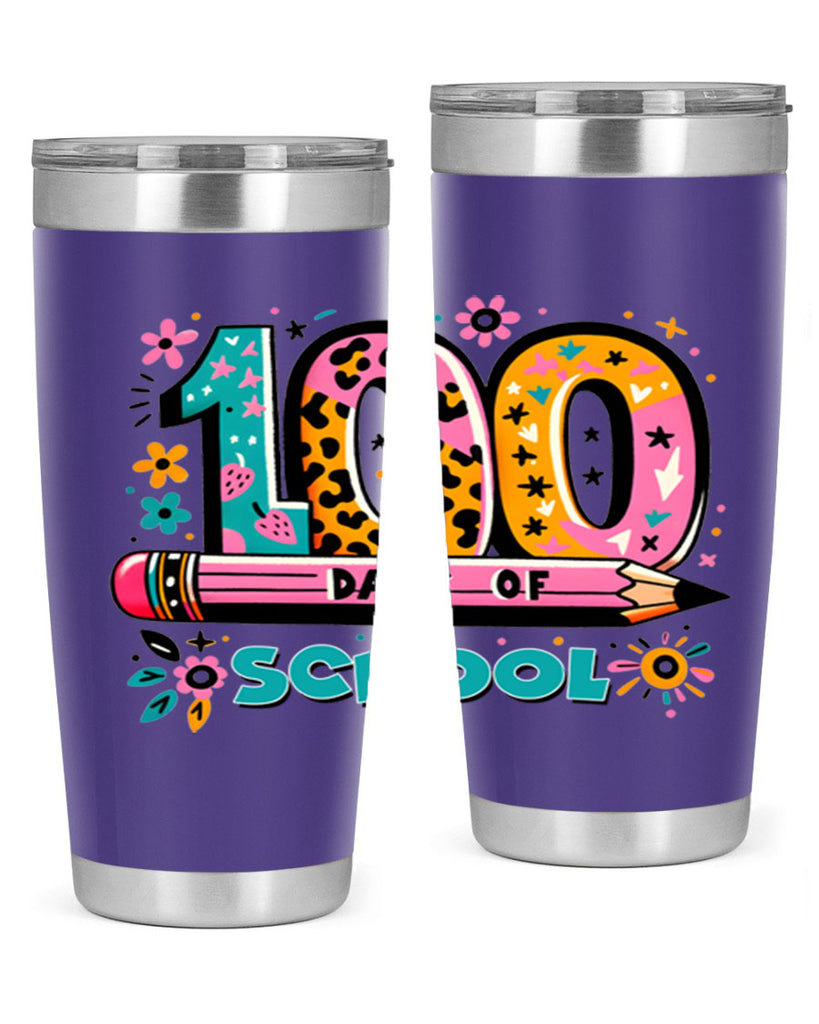 100 days of school lighting 32#- 100 days of school- Tumbler