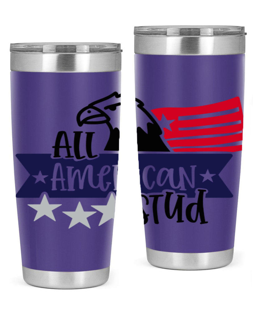All American Stud Style 142#- Fourt Of July- Tumbler