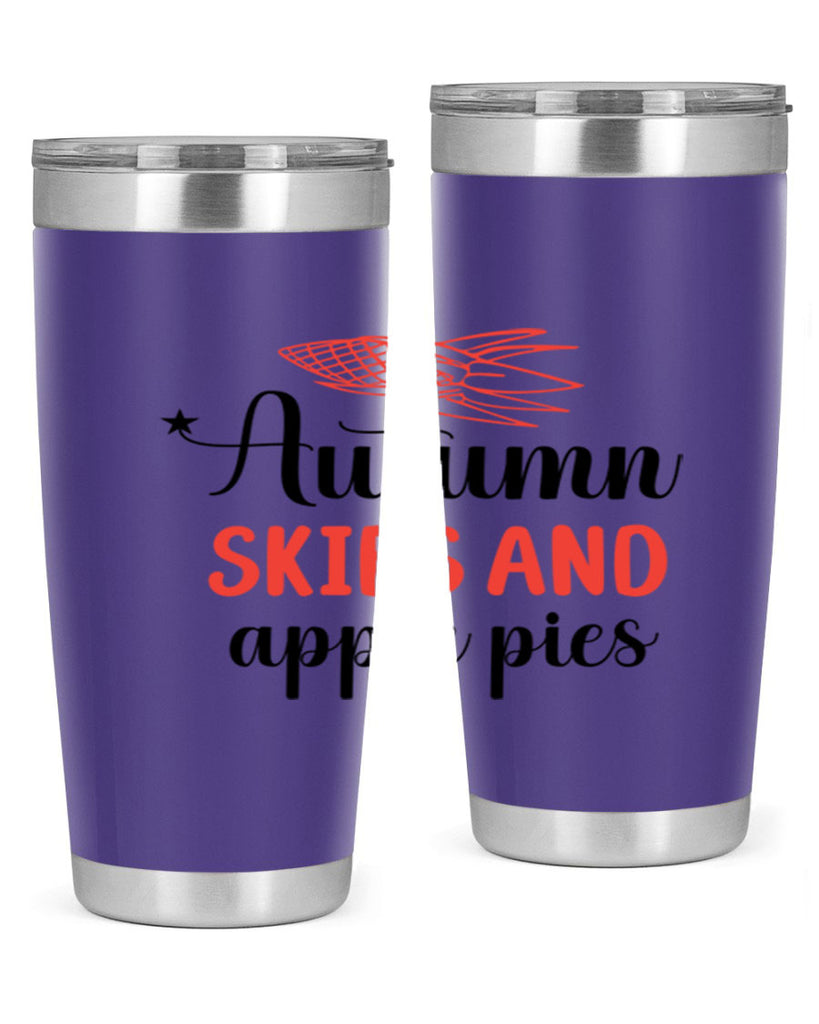 Autumn skies and apple pies 29#- fall- Tumbler