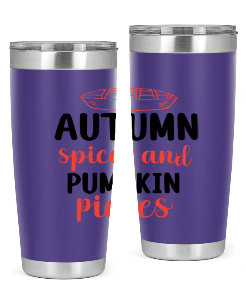 Autumn spices and pumpkin pieces 32#- fall- Tumbler
