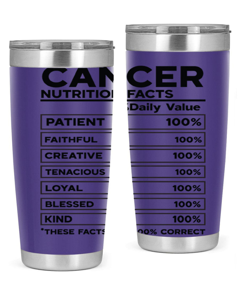 Cancer Nutrition Facts 148#- zodiac- Tumbler