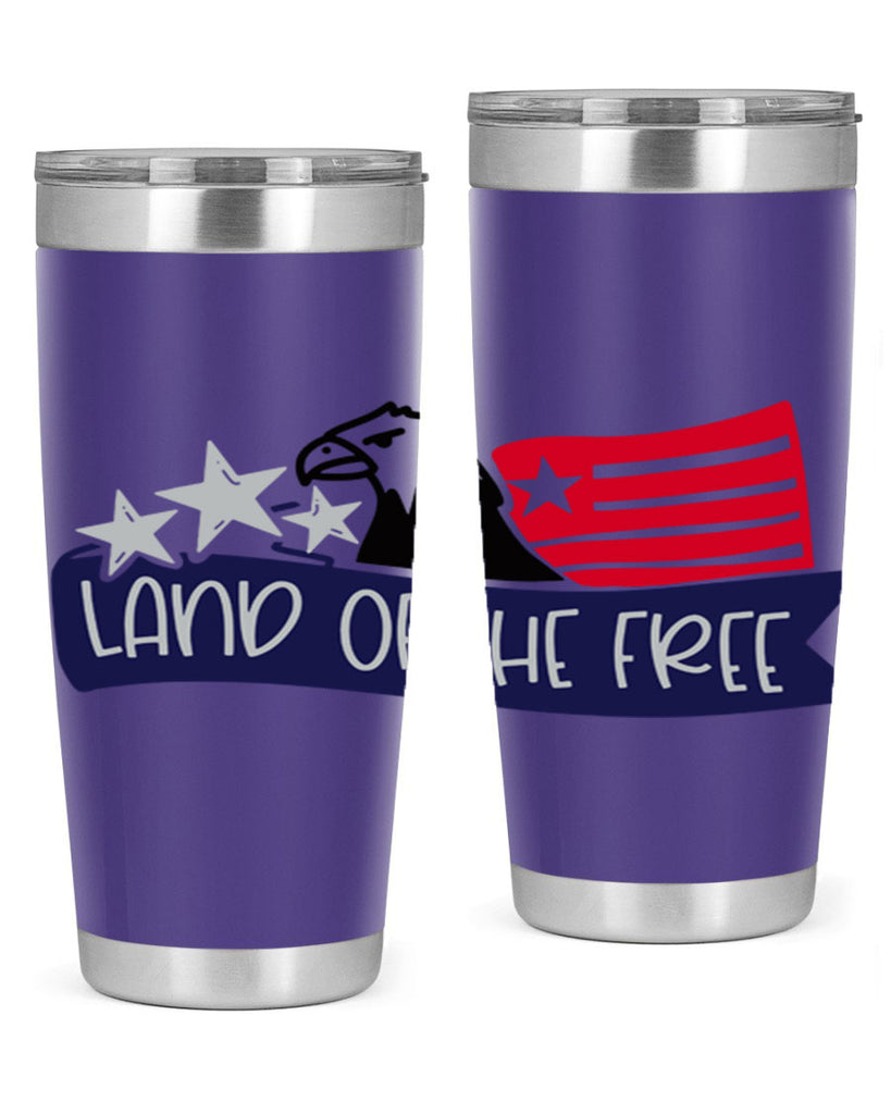 Land Of The Free Style 157#- Fourt Of July- Tumbler