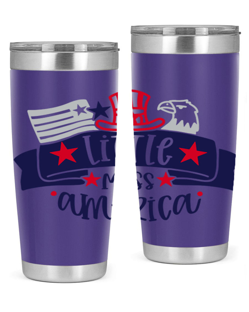 Little Miss America Style 162#- Fourt Of July- Tumbler