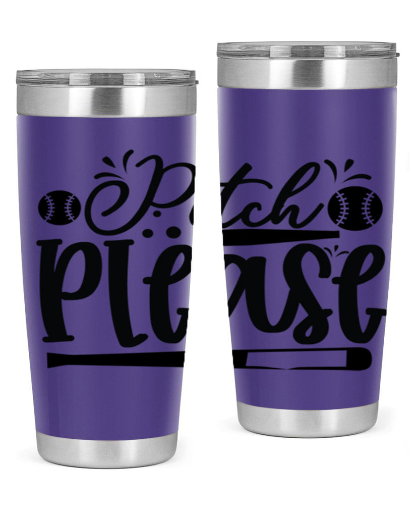 Pitch Please 2209#- baseball- Tumbler