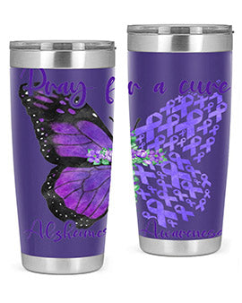 Pray For A Cure AlzheimerS Awareness 208#- alzheimers- Tumbler