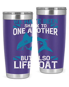 We have been shark to one another but also lifeboat Style 6#- shark  fish- Tumbler