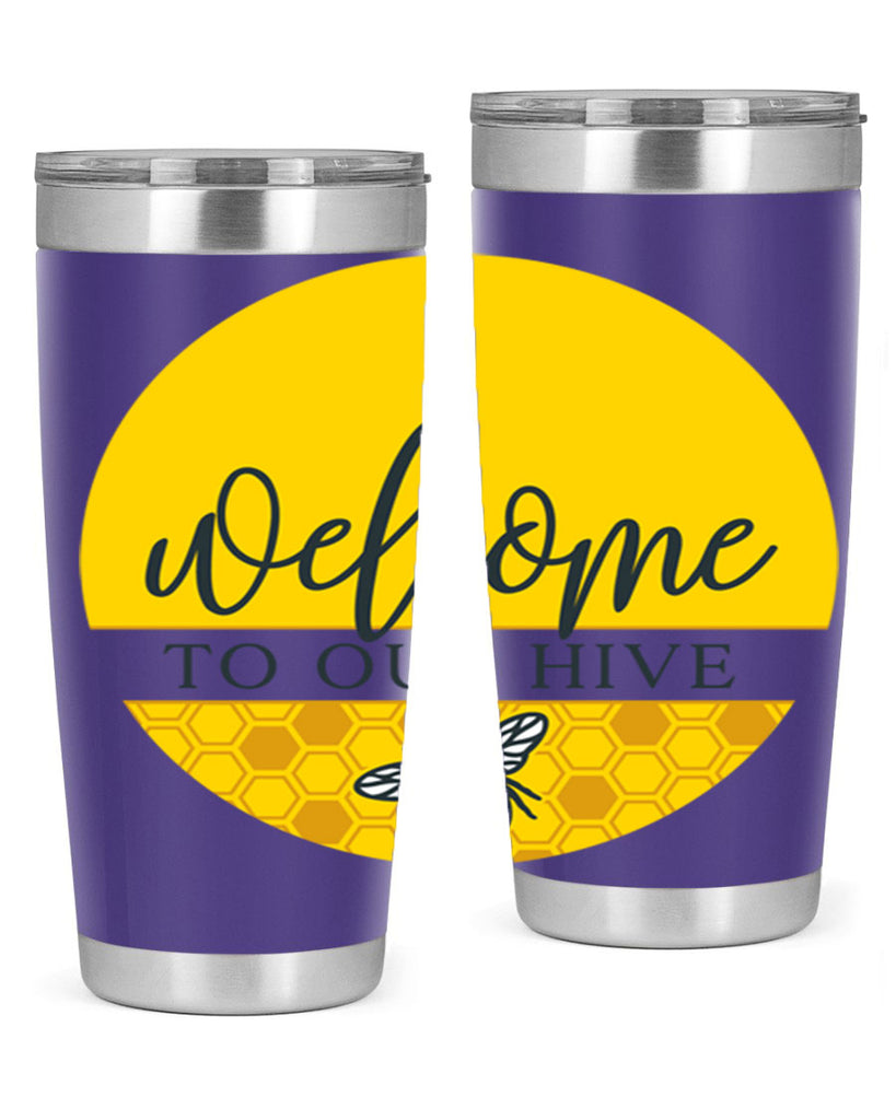 Welcome to our Hive complete yellow590#- spring- Tumbler