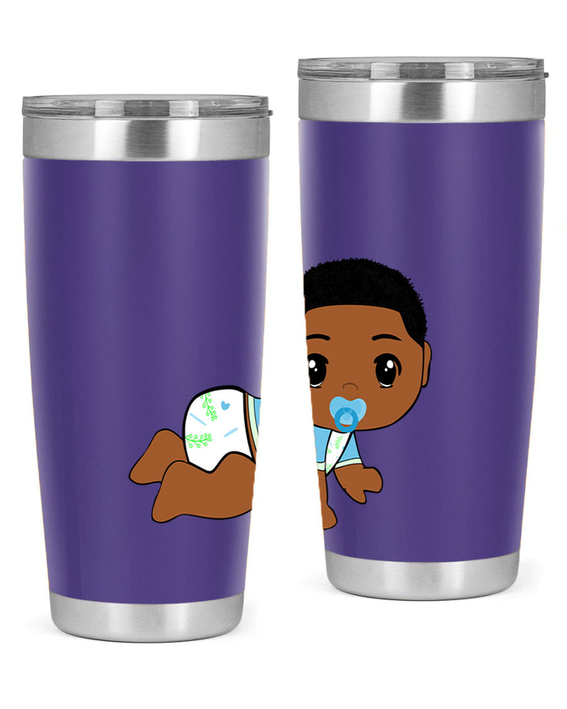 black baby boy 1#- black men - boys- tumbler
