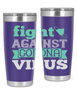 fight against corona virus Style 40#- corona virus- Tumbler