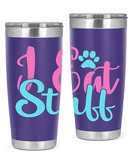 i eat stuff Style 82#- dog- Tumbler