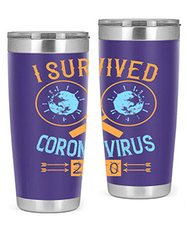 i survived corona virus Style 34#- corona virus- Tumbler