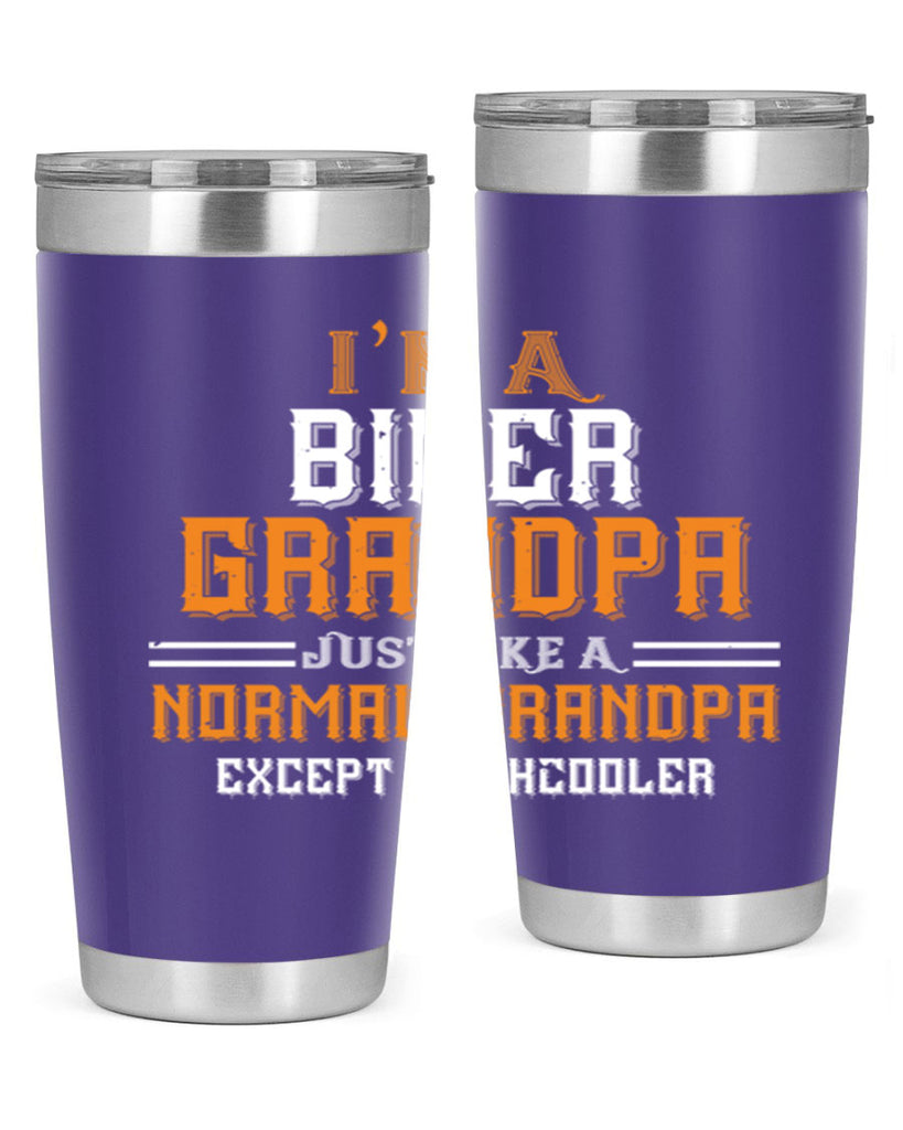 im a biker grandpa just like a normal grandpa except muchcooler 38#- grandpa - papa- Tumbler