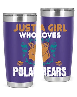 just a girl who loves polar bear 22#- Bears- Tumbler
