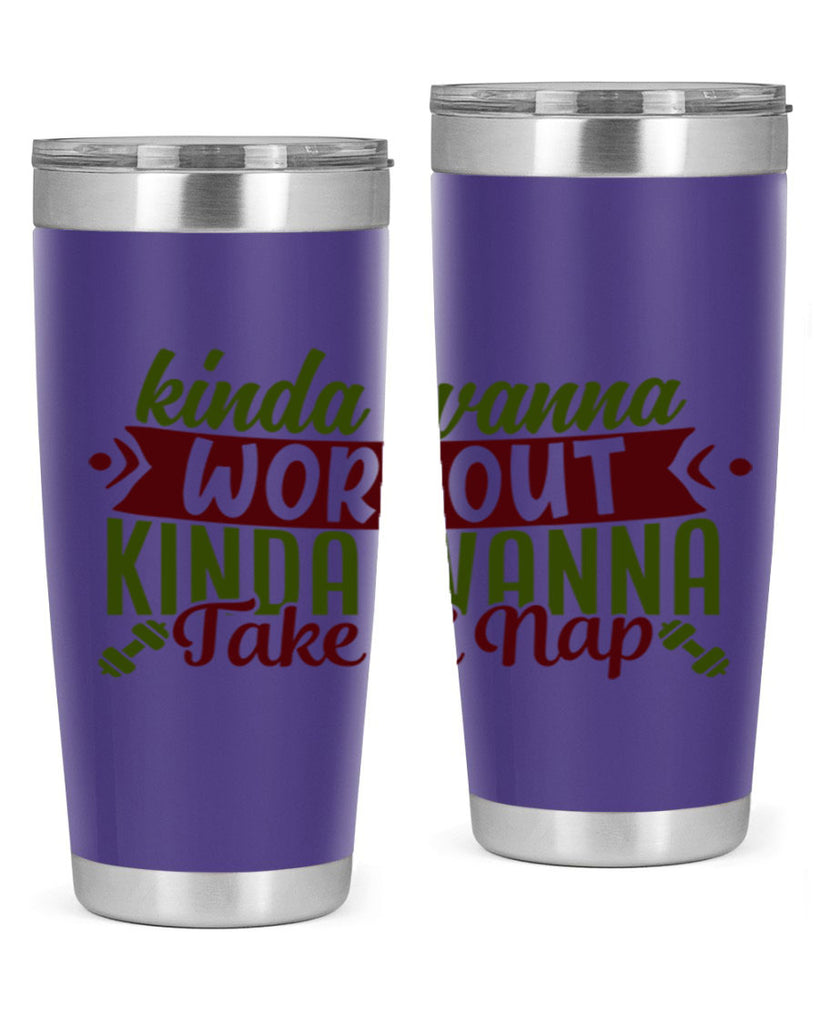 kinda wanna workout kinda wanna take a nap 34#- gym- Tumbler