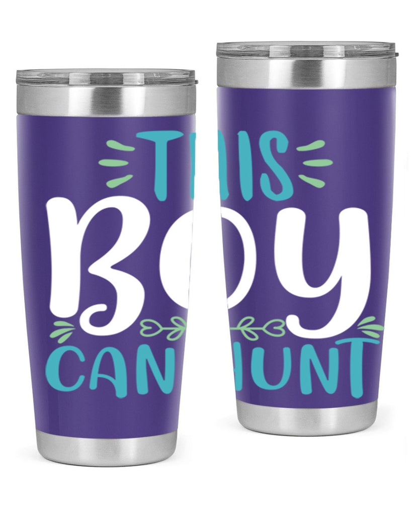 this boy can huntt 1#- easter- Tumbler