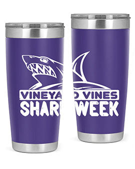 vineyard vines Shark Week Style 8#- shark  fish- Tumbler