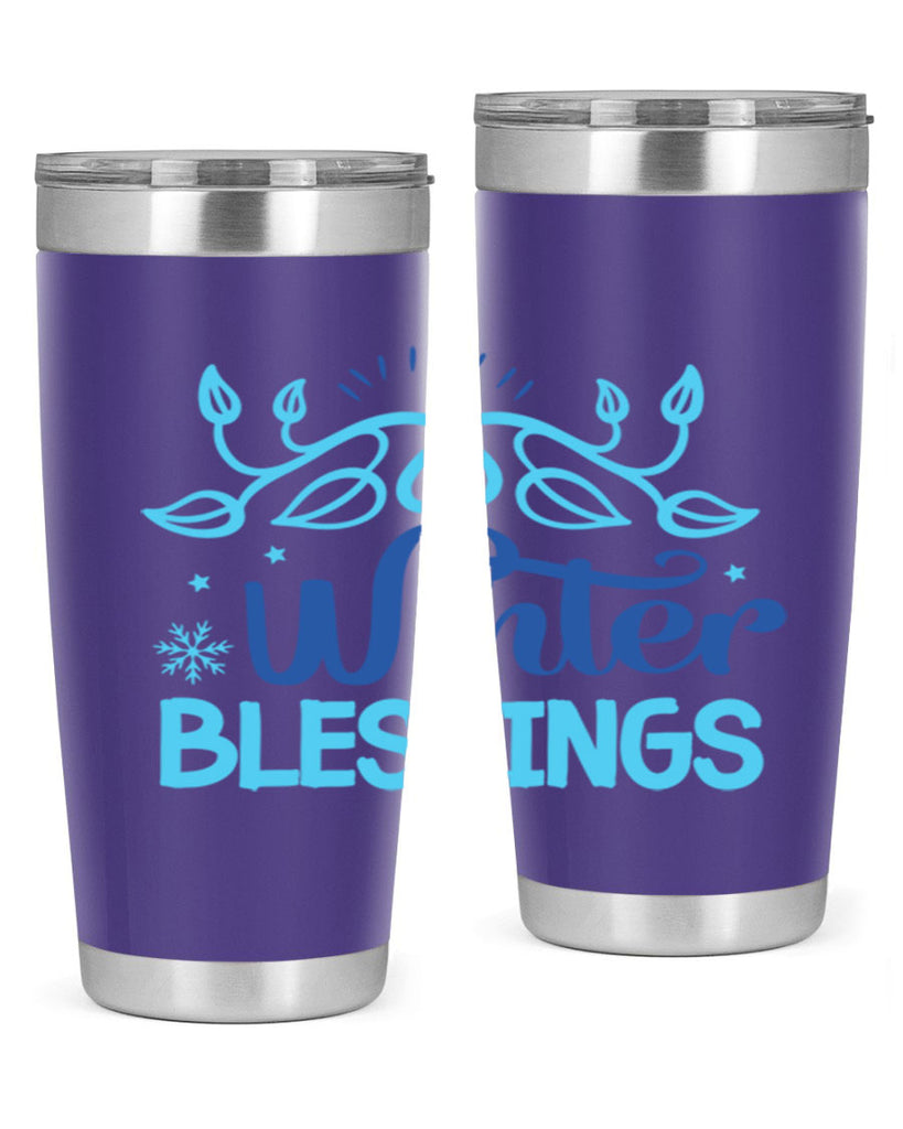 winter blessings 495#- winter- Tumbler