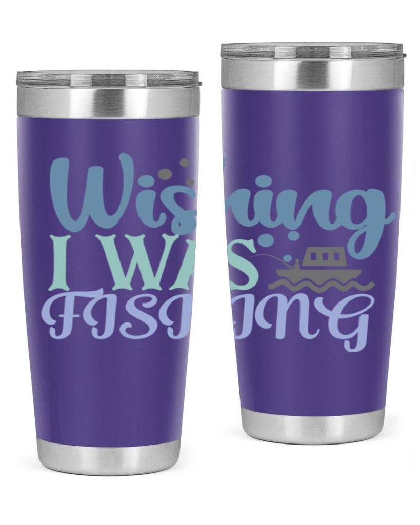 wishing i was fishing 190#- fishing- Tumbler