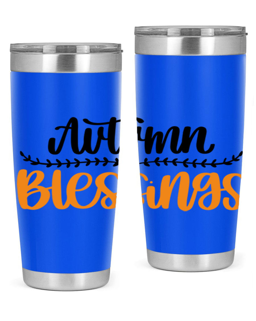 Autumn Blessings 473#- fall- Tumbler