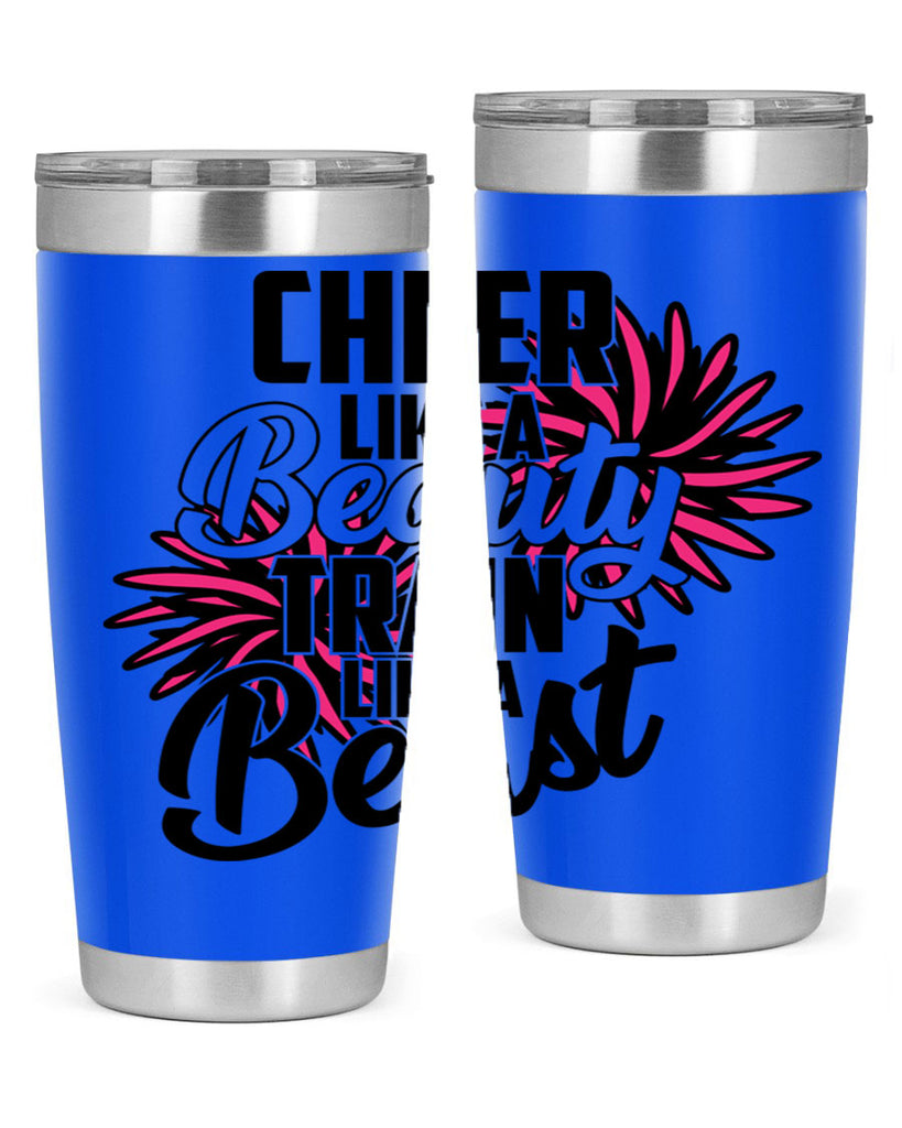 Cheer like a Beauty Train like a Beast 1388#- cheer- Tumbler