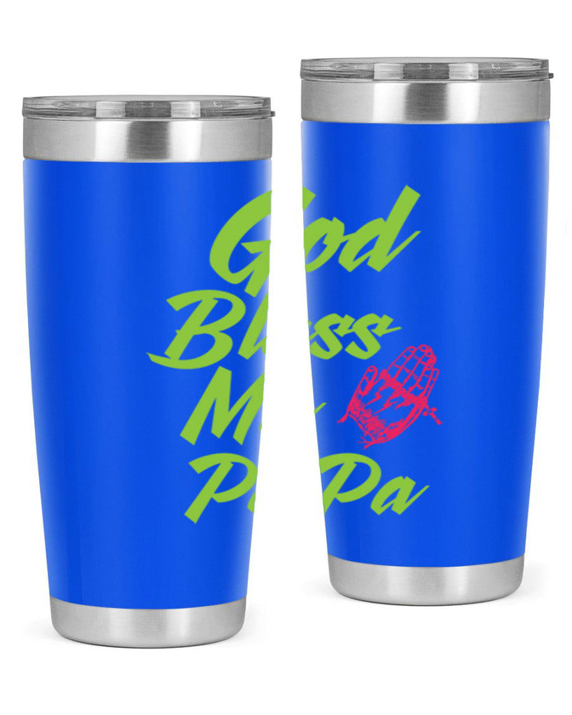 God Bless Papa 107#- grandpa - papa- Tumbler