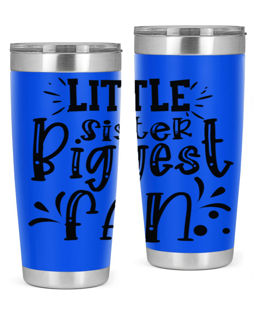 Little Sister Biggest Fan 2055#- baseball- Tumbler