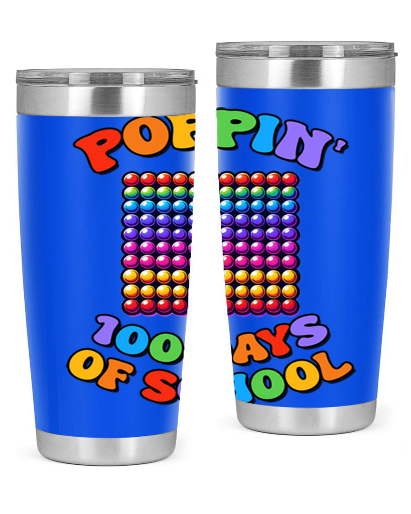 Poppin my way through PNG 54#- 100 days of school- Tumbler