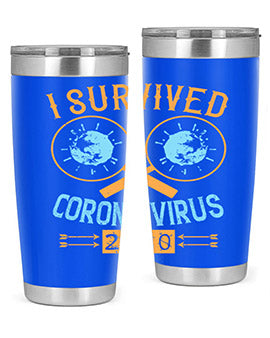 i survived corona virus Style 34#- corona virus- Tumbler