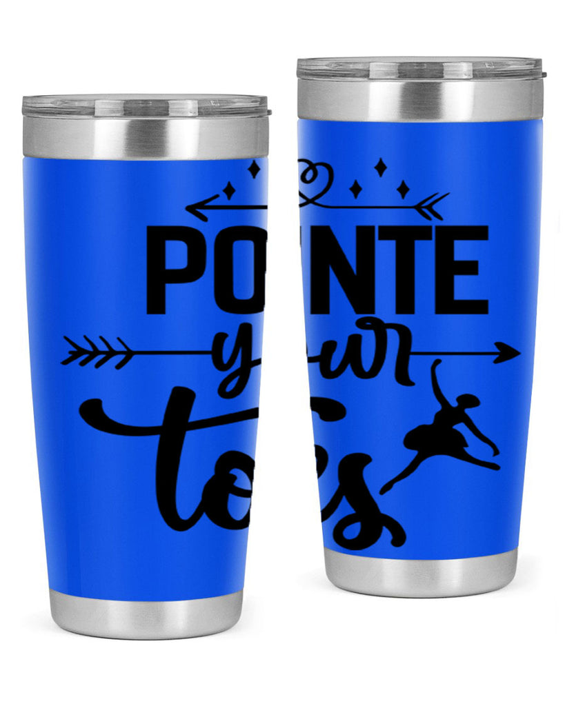 pointe your toes 72#- ballet- Tumbler
