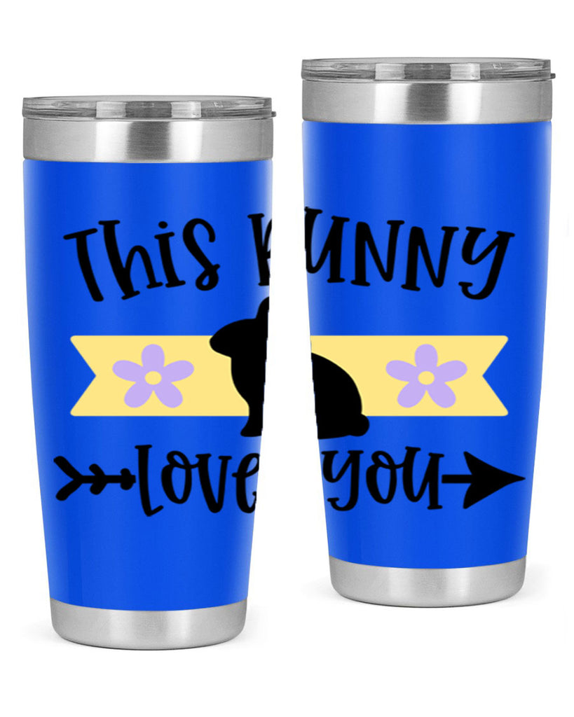 this bunny loves you 10#- easter- Tumbler