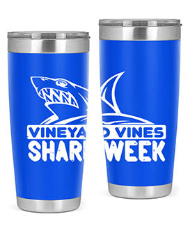 vineyard vines Shark Week Style 8#- shark  fish- Tumbler