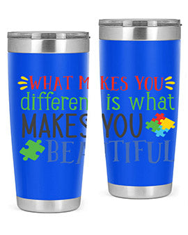 what makes you different is what makes you beautiful Style 3#- autism- Tumbler